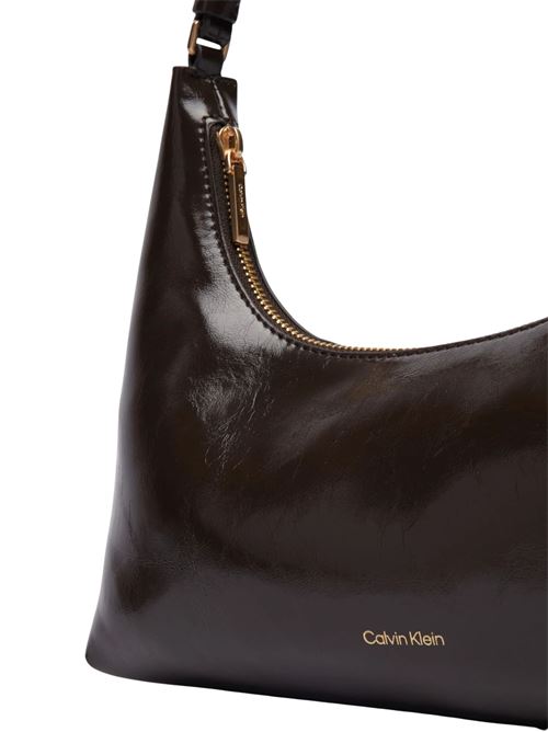 Borsa a spalla con finitura lucida Calvin Klein | LV04F3737GBAL